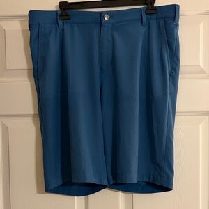 adidas Men's Vibrant Blue Flat Front Shorts